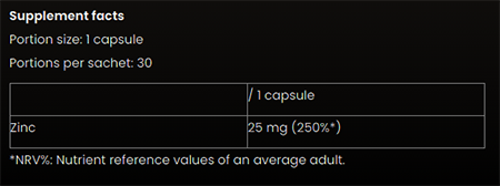 #nutriversum #zinc #30kapszula #supplementsfacts