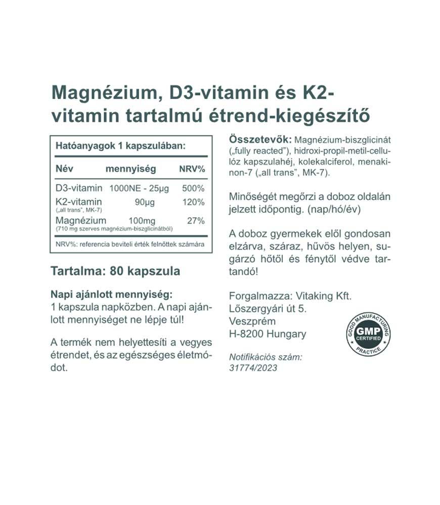 #Vitaking #Magnetrio #30kapszula #Supplementsfacts