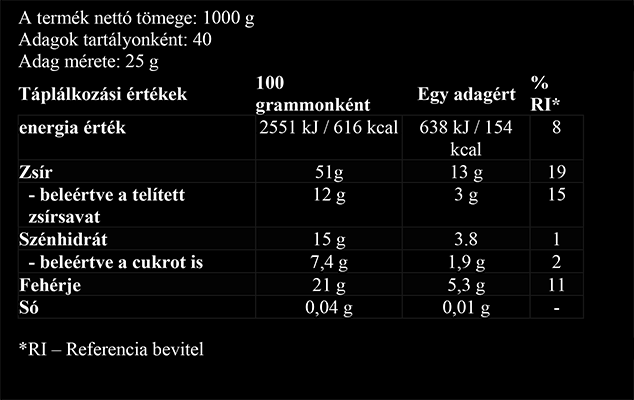 #Ostrovit #100%CashewButter #SMOOTH #1000gramm #supplementfacts