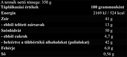 #Ostrovit #Creametto #350gramm #SaltedCaramel #Supplementfacts