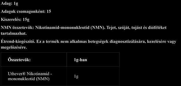 #herolab #MNMNAD+BOOSTER #15gr #supplementsfacts