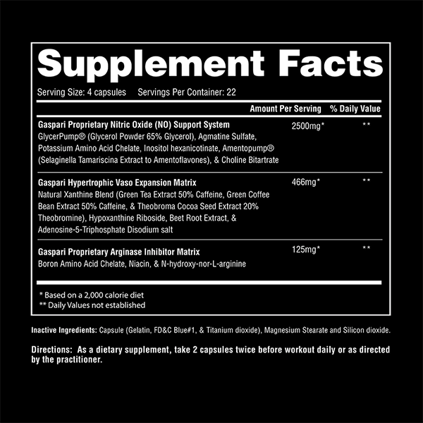 #gasparinutrition #plasmajet #90kaspzula #supplementsfacts