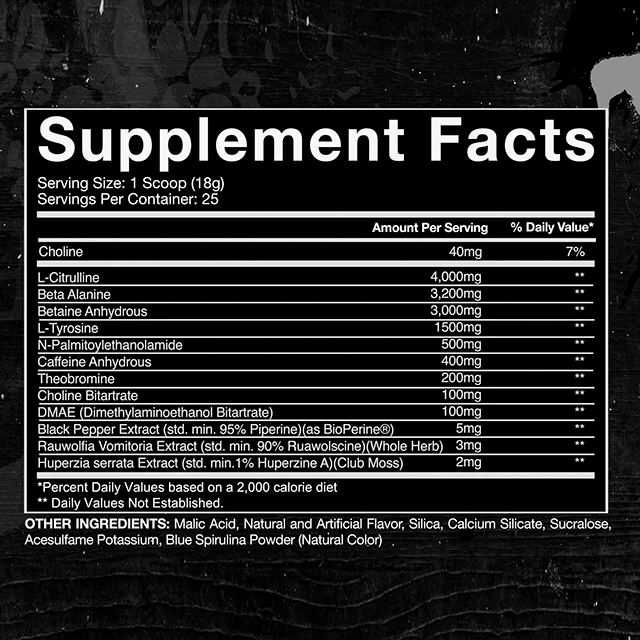 #GaspariNutrition #SuperPumAgression #450gramm #BloodOrange #Supplementfacts