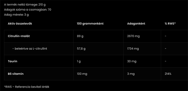 #ostrovit #citrulline #210gramm #pure #supplementsfacts