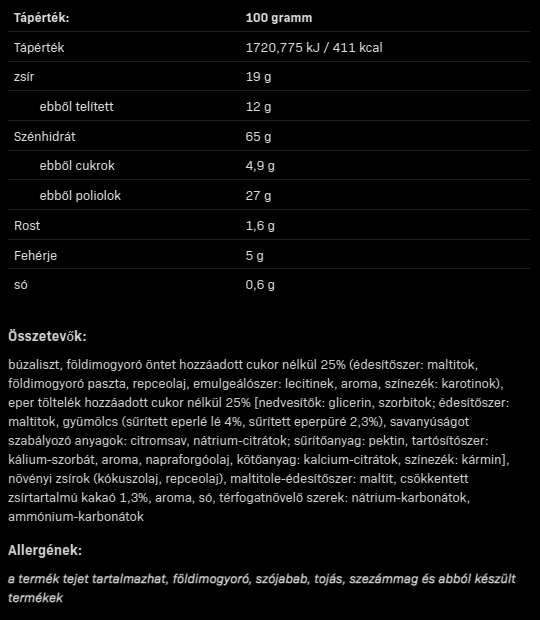 #allnutrition #fitking #deliciouscookie #peanutbutter #strawberryyelli #128gramm #supplementfacts