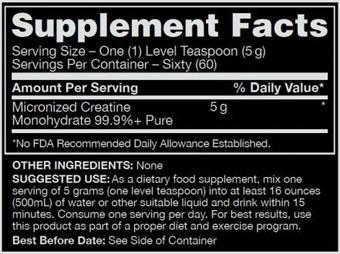 #GaspariNutrition #Creatine #300gramm #Unflavored #Supplementfacts